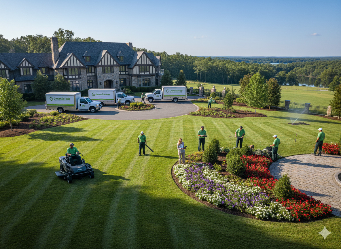 Premium yard maintenance service